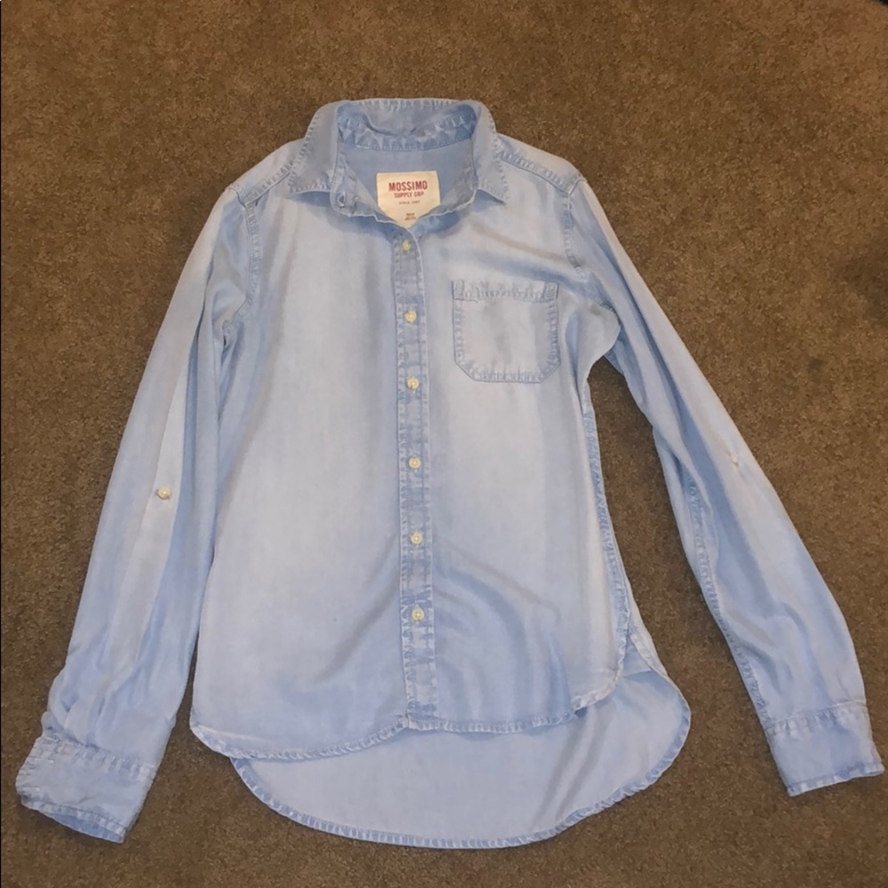 Blue flannel shirt